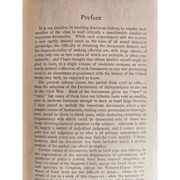 Select Documents of United States History 1776-1861 William M Macmillan 1909 - Picture 5 of 8